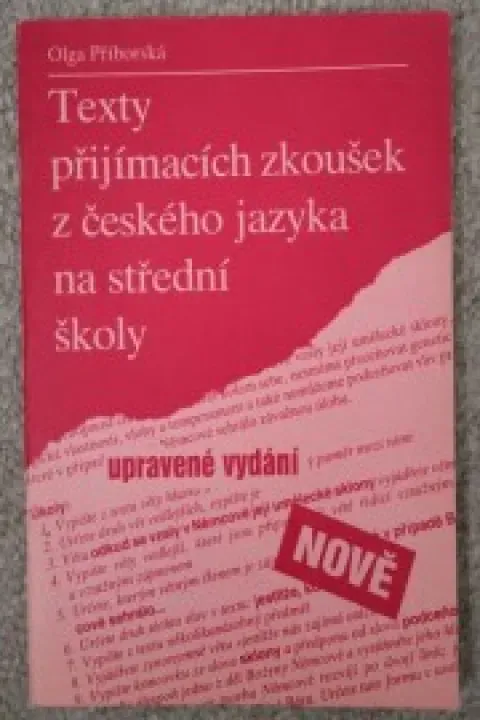 Texty přijímacích zkoušek z ČJ na střední školy
