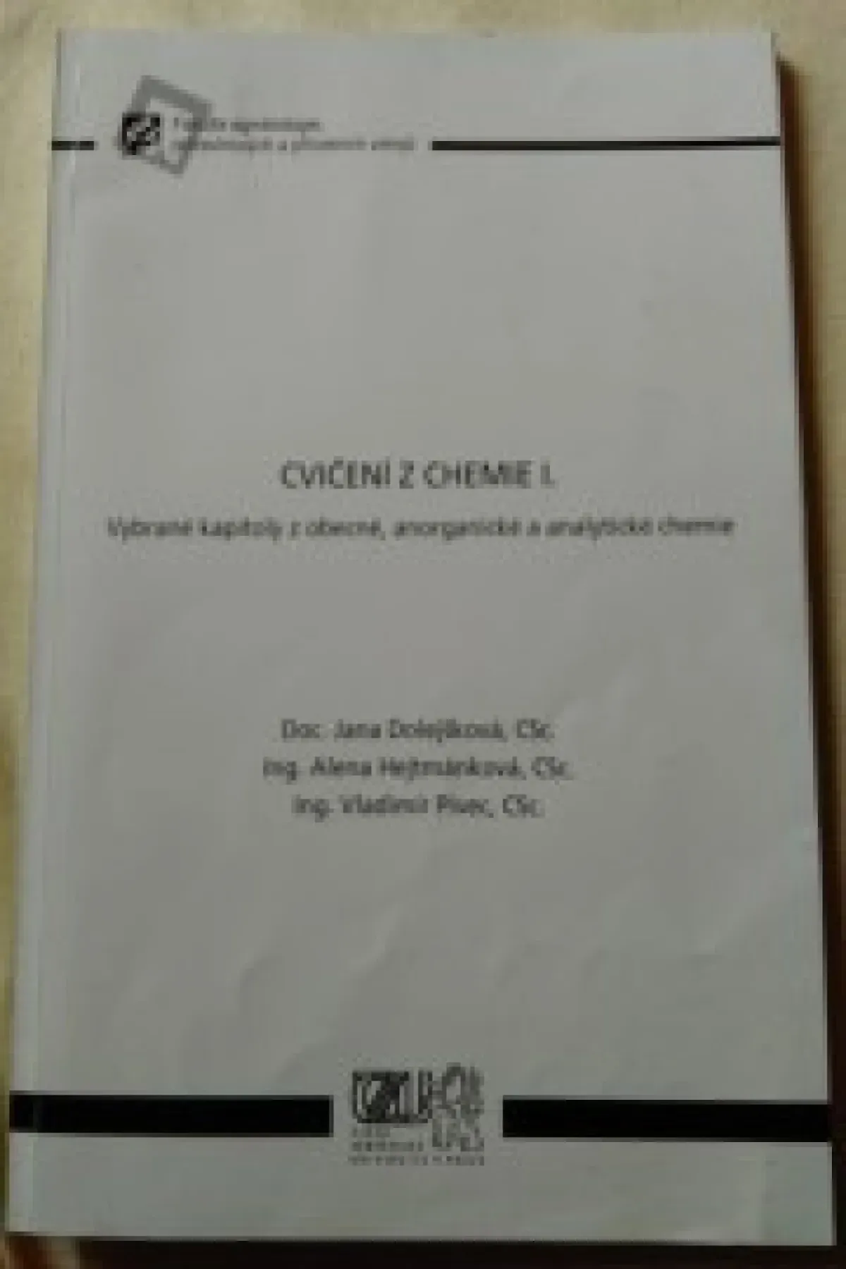Cvičení z chemie I.