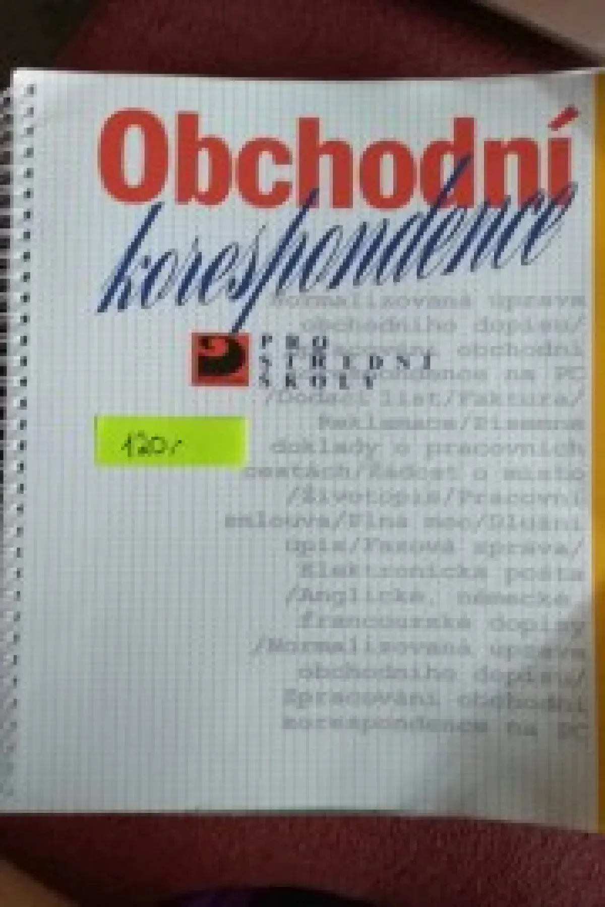 Obchodní korespondence pro střední školy