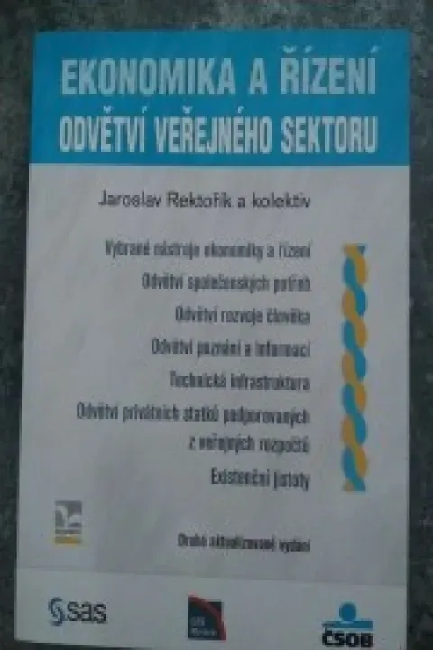 Ekonomika a řízení- Odvětví veřejného sektoru