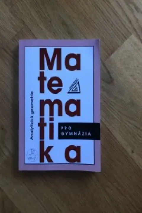 Matematika pro gymnazia, Analytická geometrie