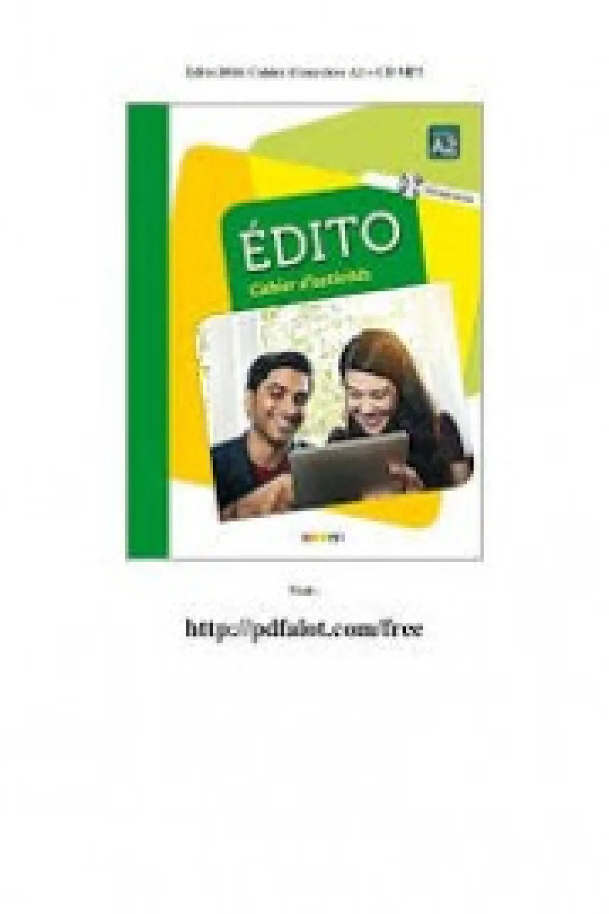 Edito A2 - Cahier d´activites
