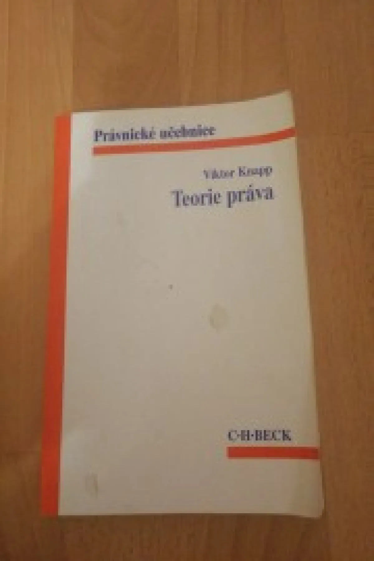 Viktor Knapp - Teorie práva