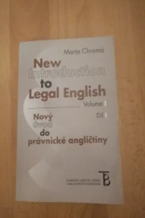 Marta Chromá - Nový úvod do právnické angličtiny 
