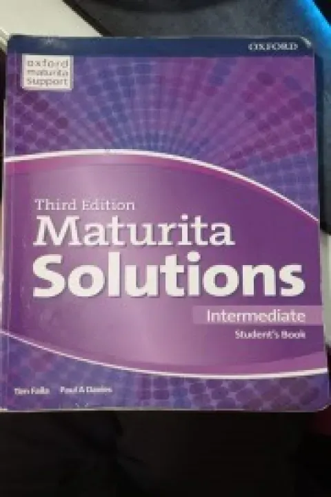 Maturita Solutions 3rd Edition Intermediate Student´s book