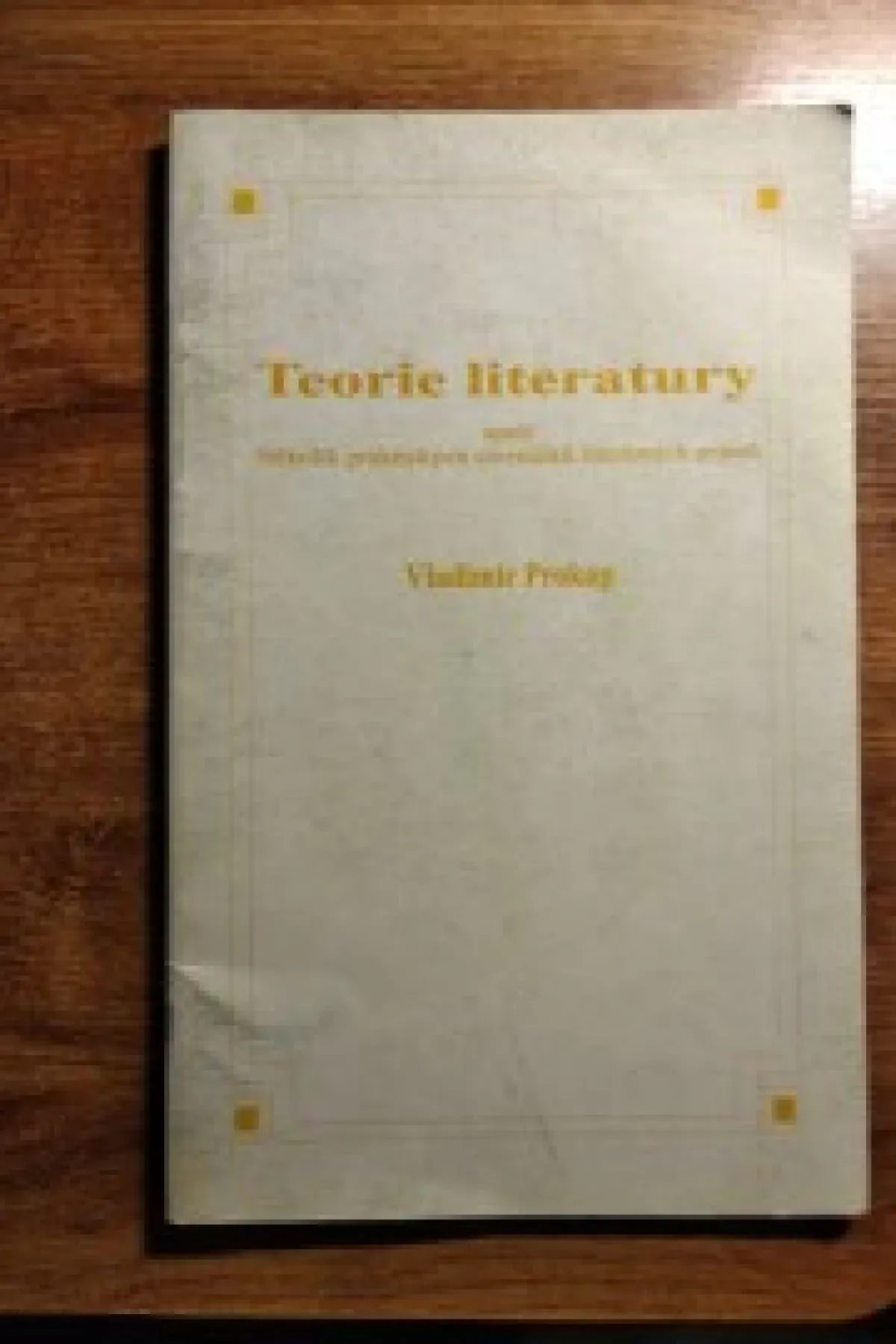 Teorie literatury aneb Několik praktických slovníčků literárních pojmů