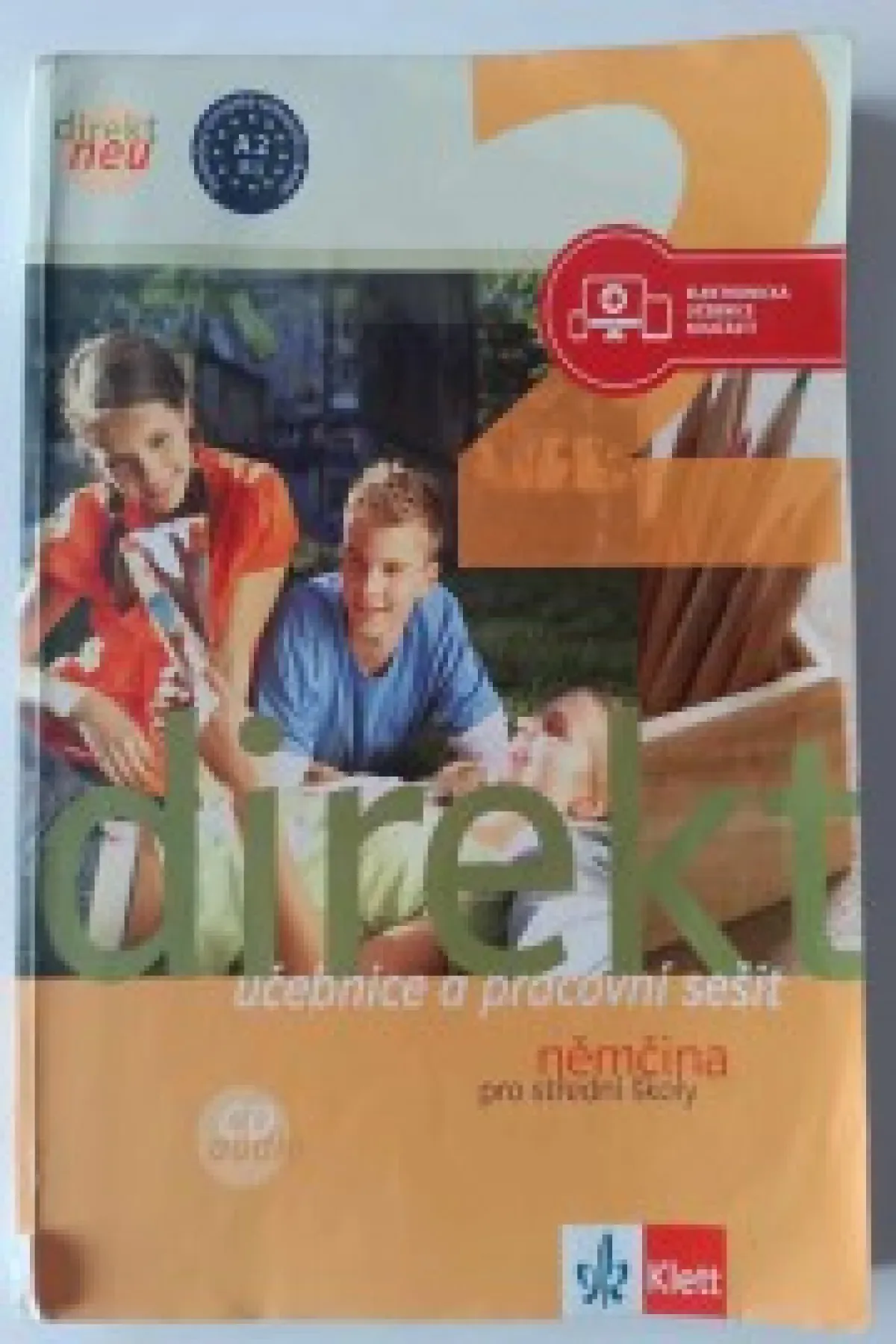 Direkt 2 učebnice a pracovní sešit + cvičebnice německé gramatiky 2 direkt