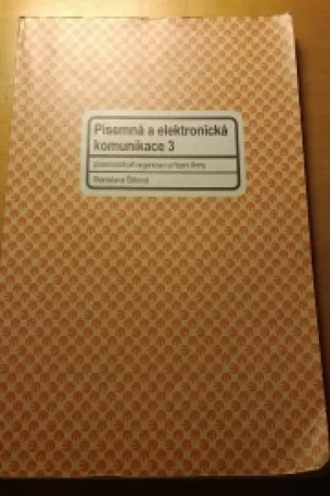Písemná a elektronická komunikace 3