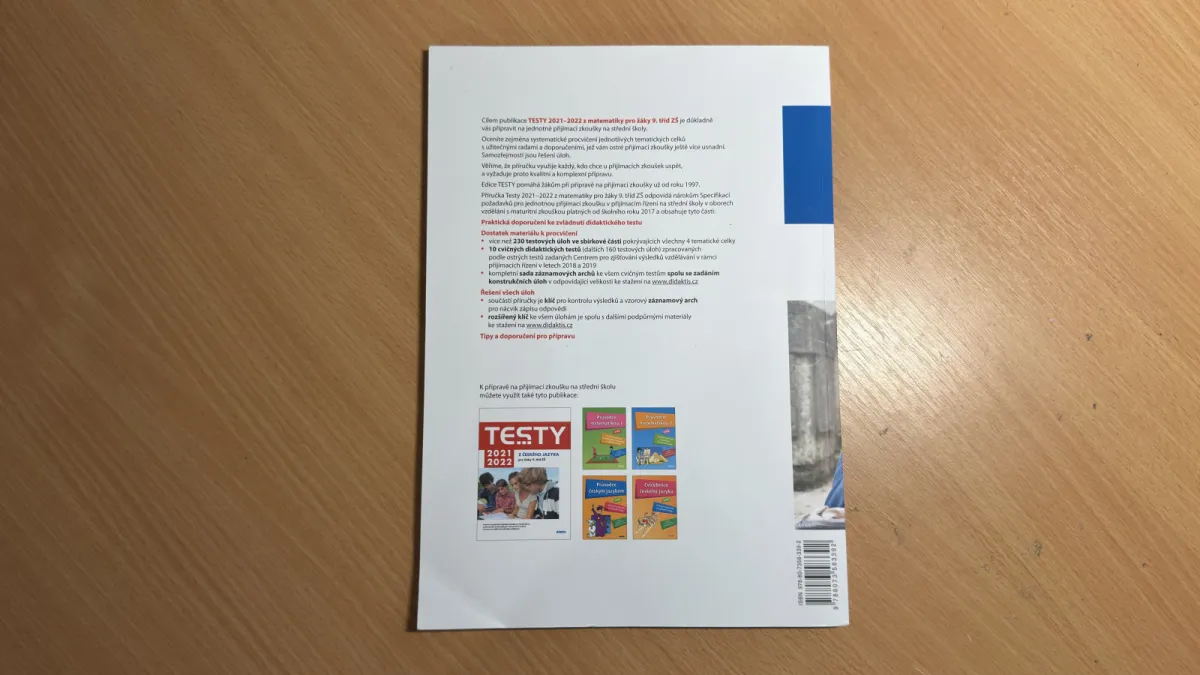 Testy 2021 2022 z matematiky pro žáky 9. tříd ZŠ, fotografie 2