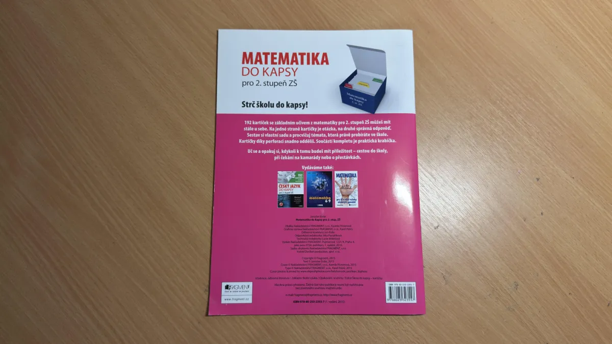 Matematika do kapsy pro 2. stupeň ZŠ (Fragment) – NOVÉ, fotografie 2