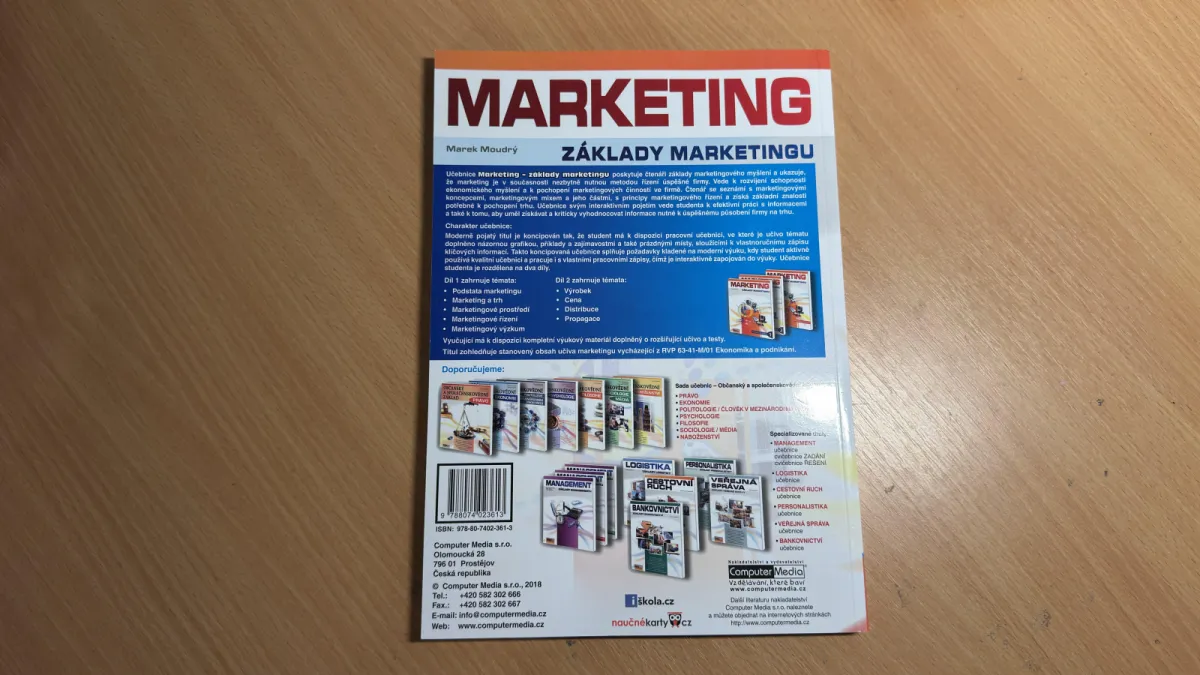 Marketing – Základy marketingu 1 (Moudrý), učebnice učitele, fotografie 2