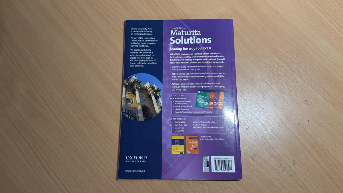 Maturita Solutions Intermediate Student’s Book (3rd Ed.), fotografie 2