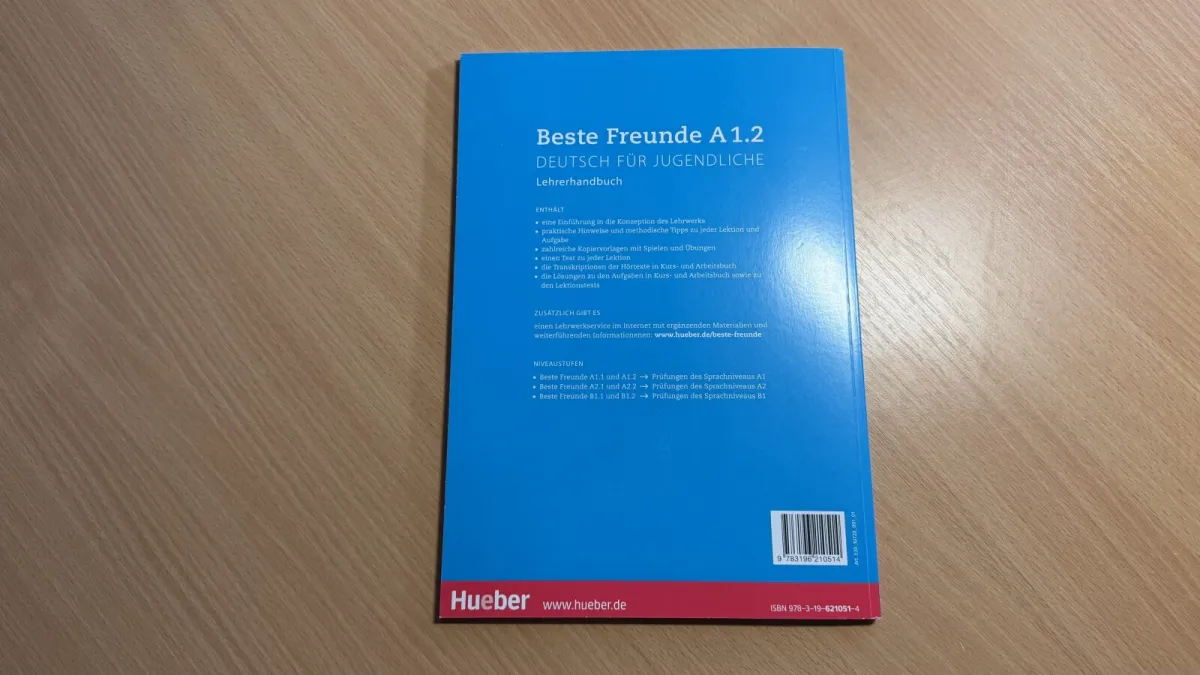 Beste Freunde A 1.2 (Lehrerhandbuch) - Učebnice pro učitele s odpověďmi, vhodné i pro studenty ke kontrole!, fotografie 2