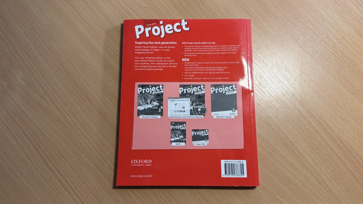 Project 2 Fourth edition (Teacher's Book) - Učebnice s odpověďmi, vhodné i pro studenty ke kontrole!, fotografie 2