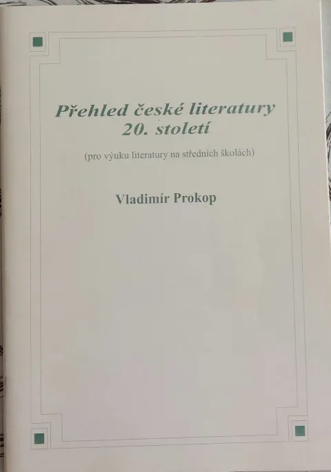 Přehled české literatury 20. století