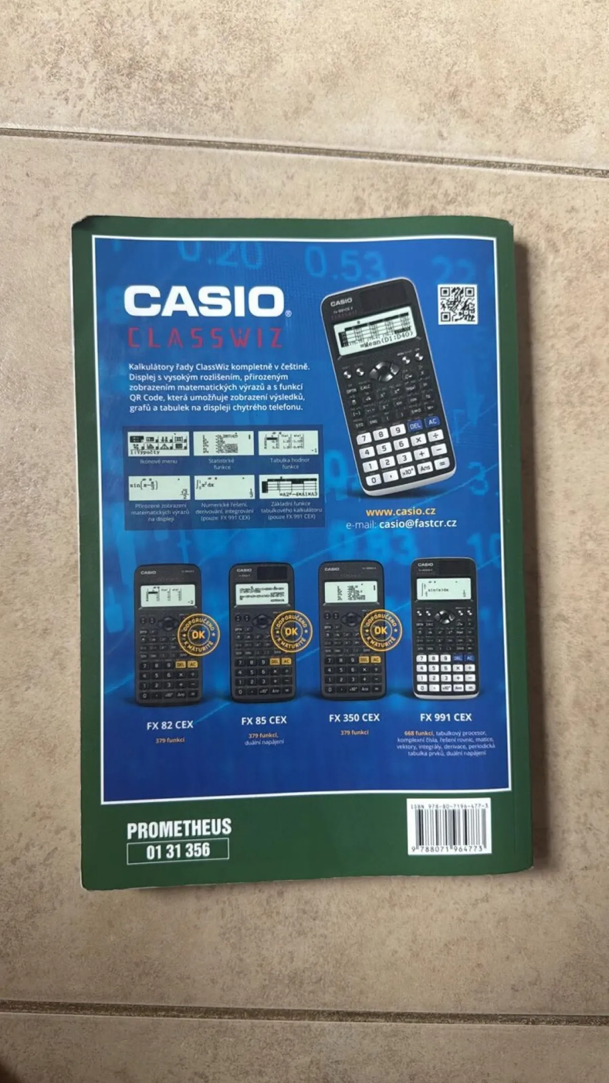 Matematické, fyzikální a chemické tabulky & vzorce pro střední školy, fotografie 2