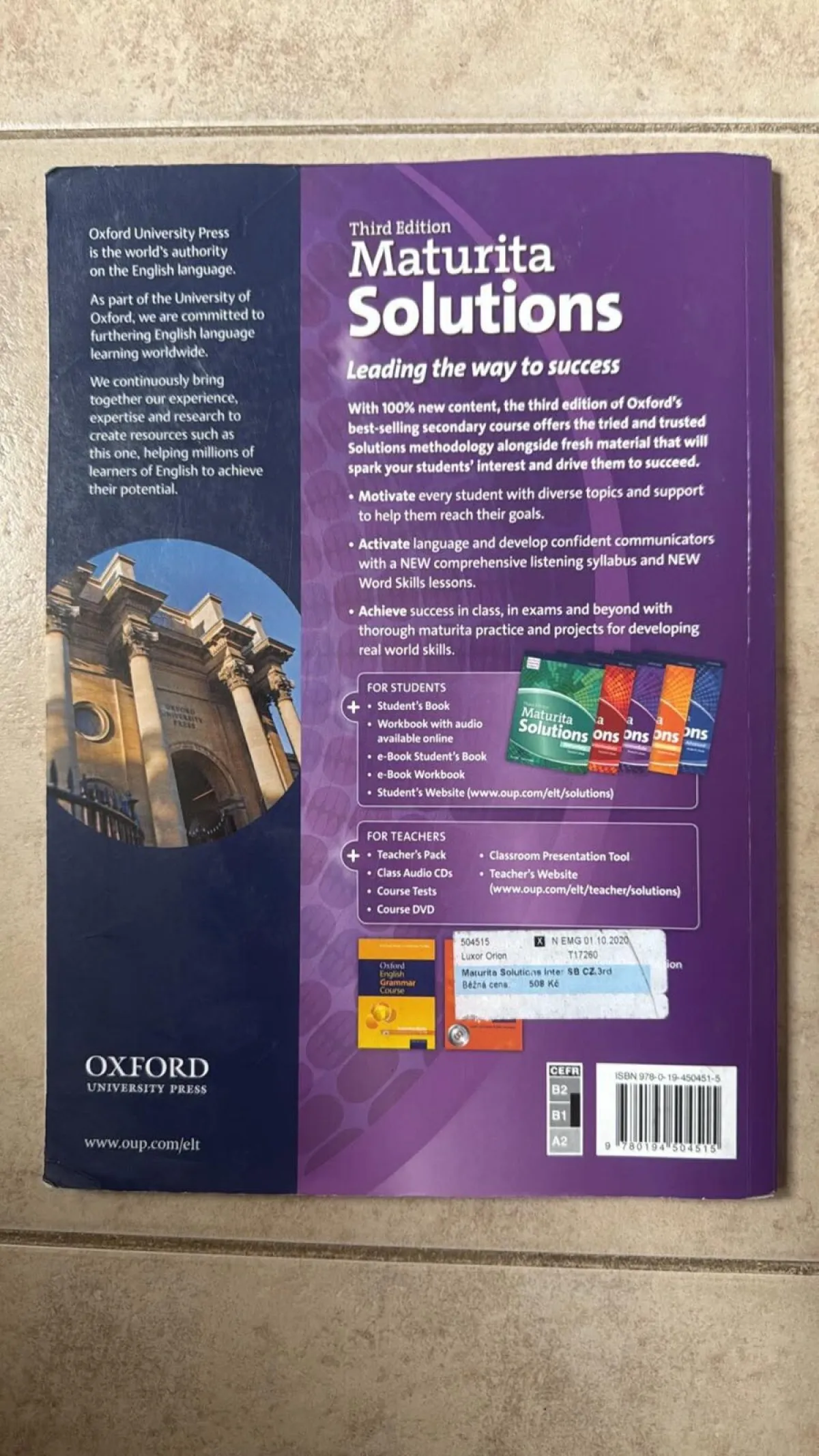Maturita Solutions Intermediate Student’s Book (3rd Ed.)