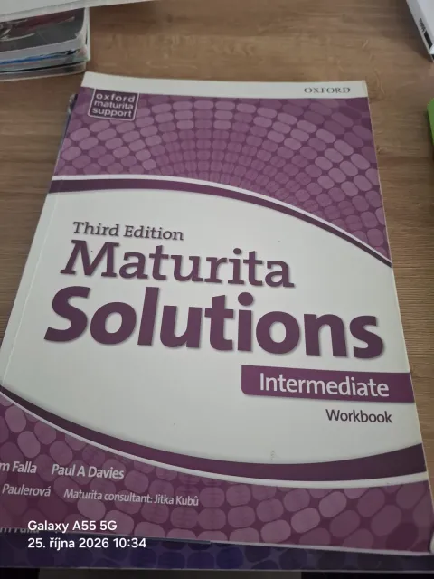 Maturita Solutions 3rd Edition Intermediate Workbook
