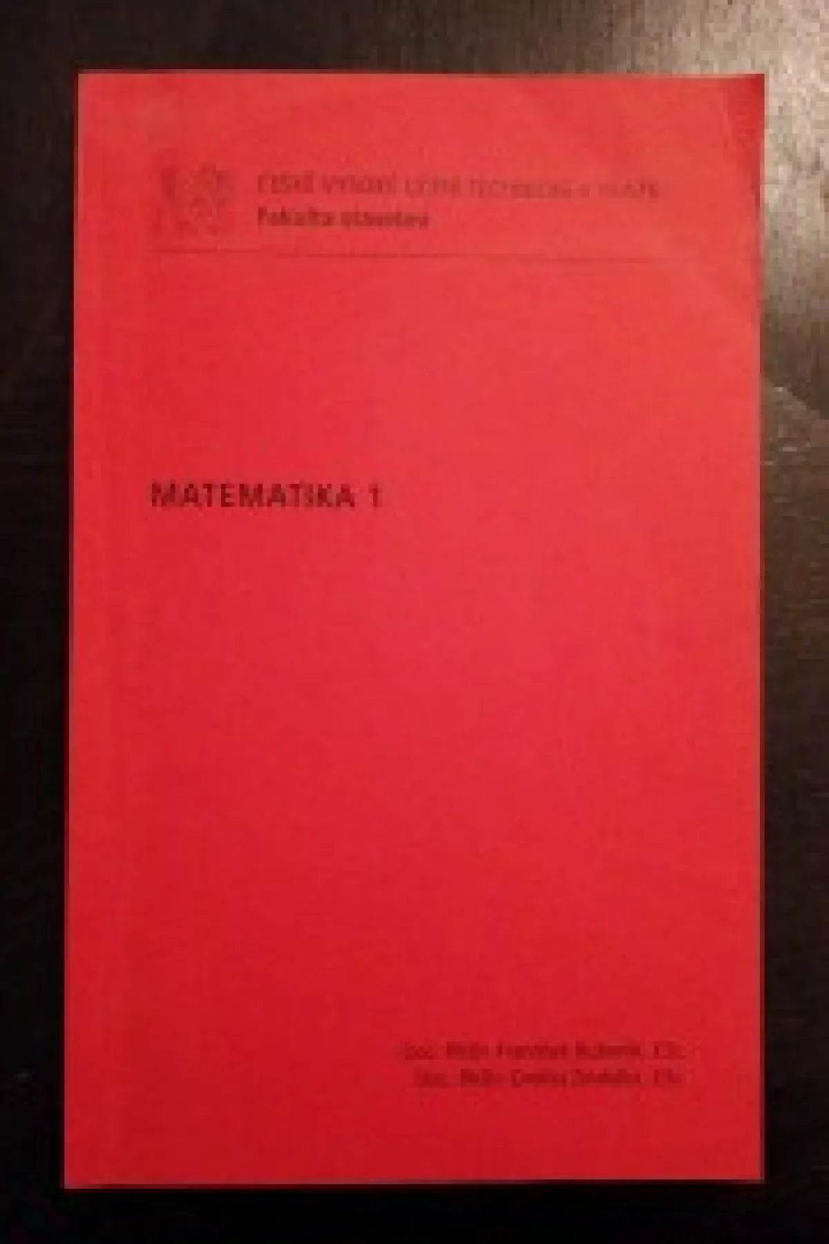 Matematika 1